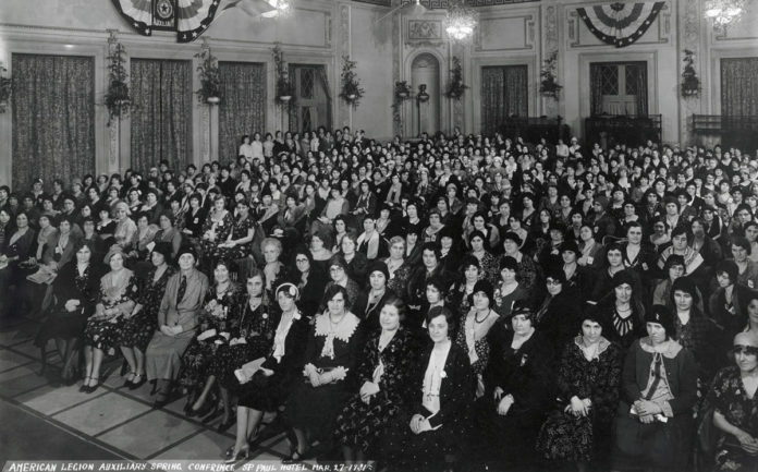 Photo Courtesy of the Minnesota American Legion Archives - American Legion Auxiliary spring conference at the St. Paul Hotel March 27, 1931.