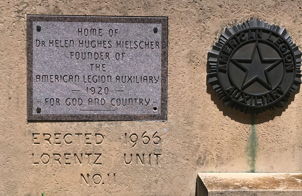 Photo by Julie Schrader - Memorial plaque in Tourtellotte Park, Mankato, Minnesota.