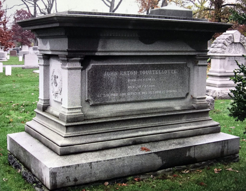 Photo by Anne Cady - Find a Grave - Col. John E. Tourtellotte grave, Arlington National Cemetery in Washington D.C.