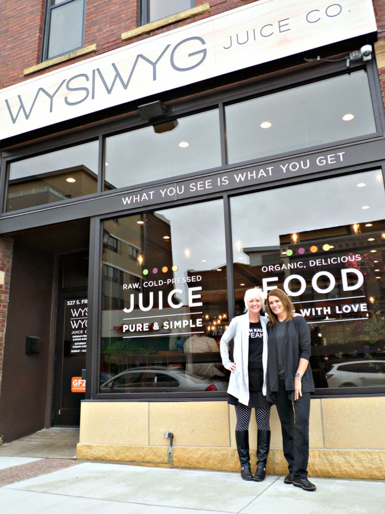 Submitted Photo - Kristi Schuck and Marie Farley Christensen in front of their shop, WYSIWYG