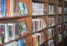 Photo by Don Lipps - Fiction section in the Blue Earth County Library