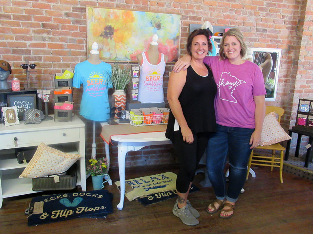 Photo by Grace Brandt - Amy Stearns and Kari Mulvihill in their Nicollet shop, Cheap Chics