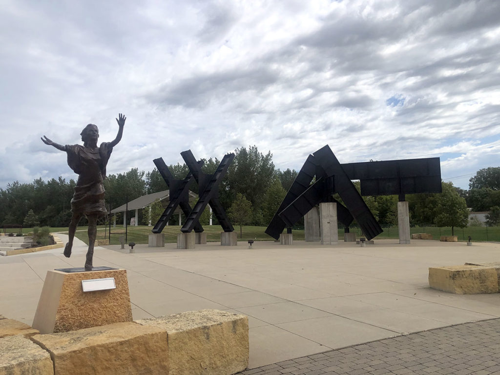 Photo by Mike Lagerquist - The Mankato Piece in its current location, Riverfront Park