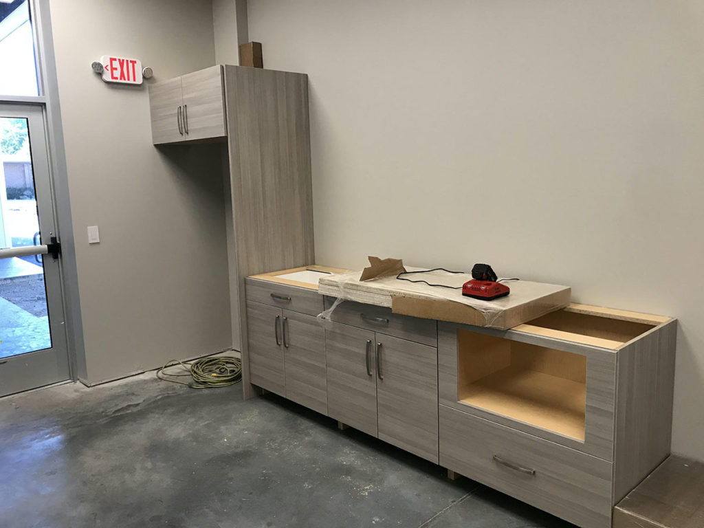 Submitted Photo - Cherry Creek Cabinetworks provided some built-in cabinets.