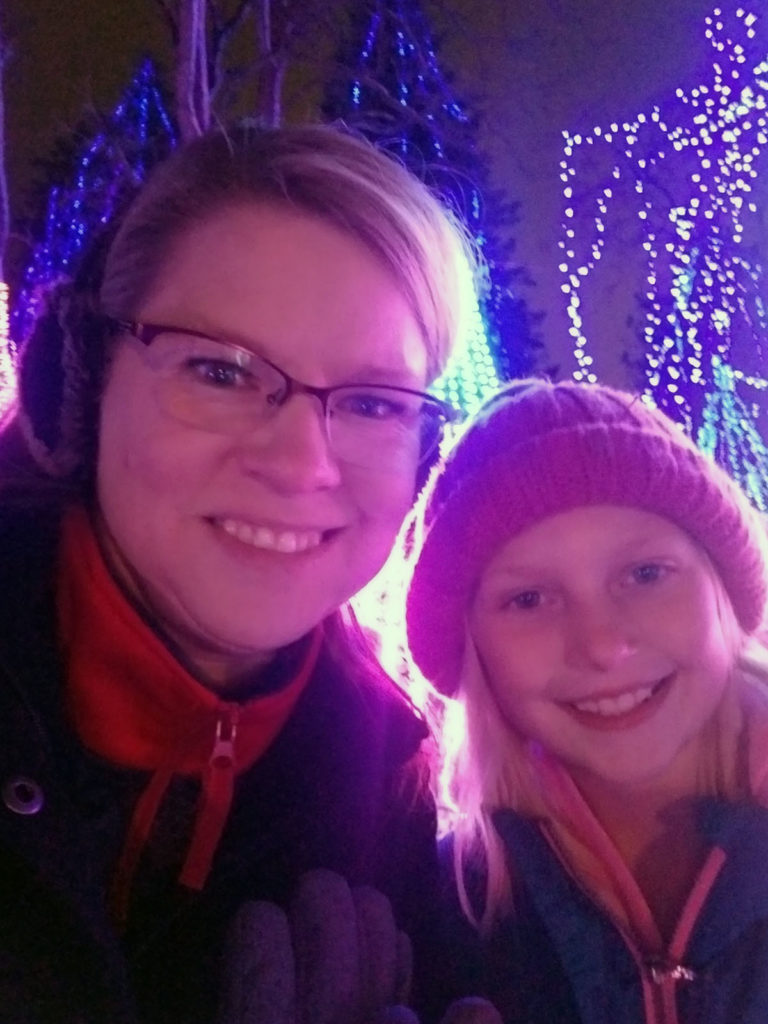 Submitted Photo - Joy Wels and Kyra making their annual visit to the Kiwanis Holiday Lights in 2019.