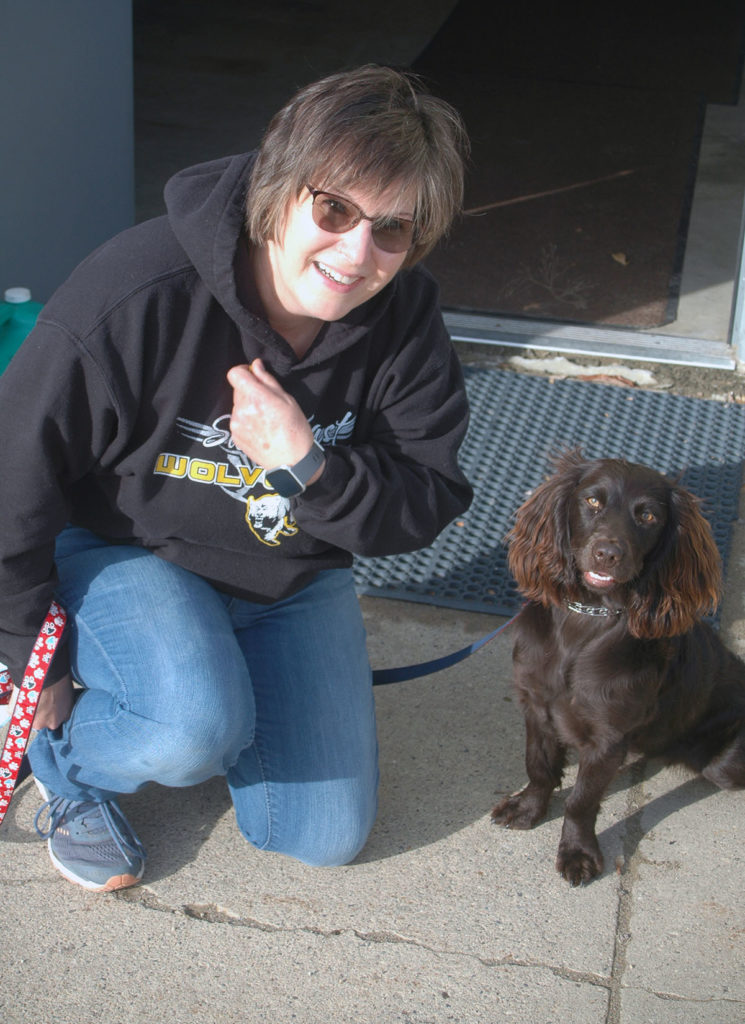 Photo by Don Lipps - Key City Kennel Club Basic Obedience class attendees Kay Linsmeier and Bella