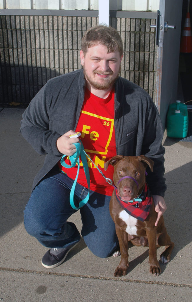 Photo by Don Lipps - Key City Kennel Club Basic Obedience class attendees Zach Meier and Snickers