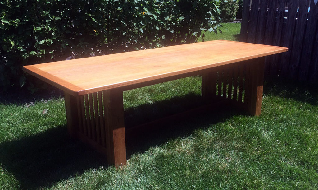 Submitted Photo - Oak dining room table crafted by Tim Hatlestad