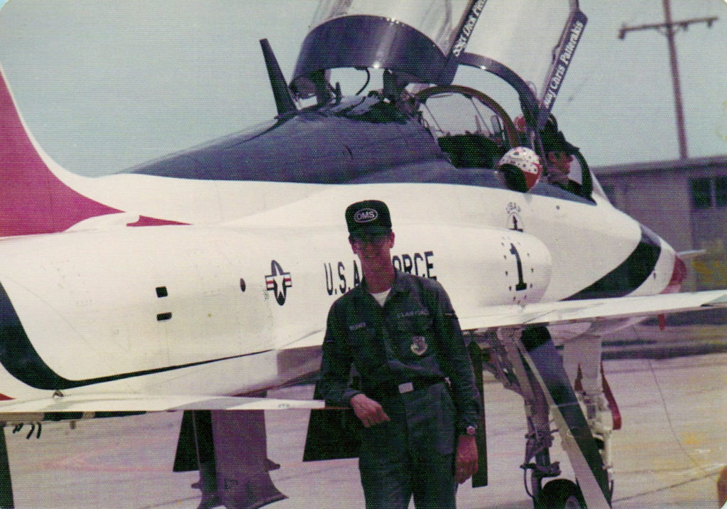 Submitted Photo - Airman First Class Greg Bednar supporting the Thunderbird flying team and their Northrop T-38 Talons