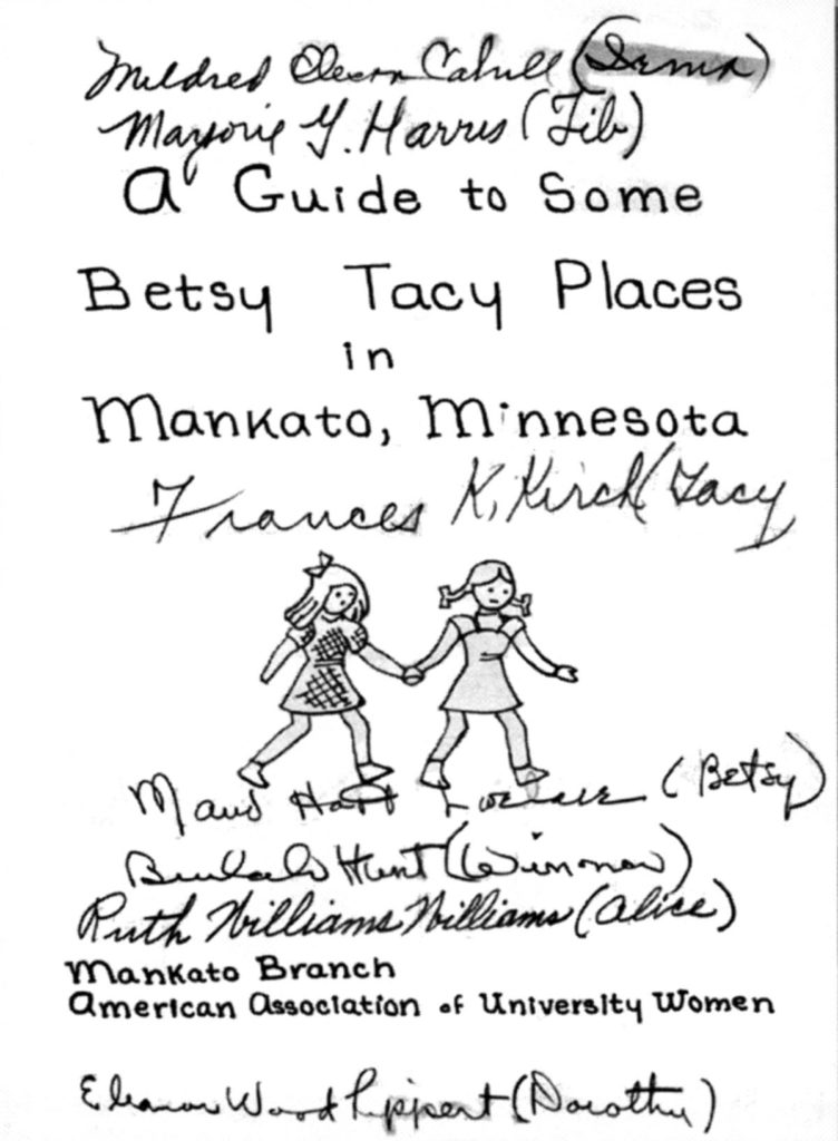 Submitted Image - Autographed program from the Betsy-Tacy Days event. This program belonged to Tom Edwards, a good friend of Lovelace’s from Mankato.