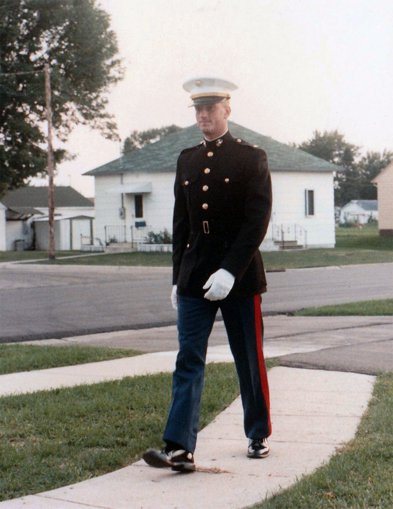 Submitted Photo - Bradley Webb shortly after his commission into the Marine Corps.