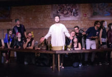 Photo by Calla Defries - Matt Atwood in the role of Jesus in Jesus Christ Superstar at Mankato Playhouse.