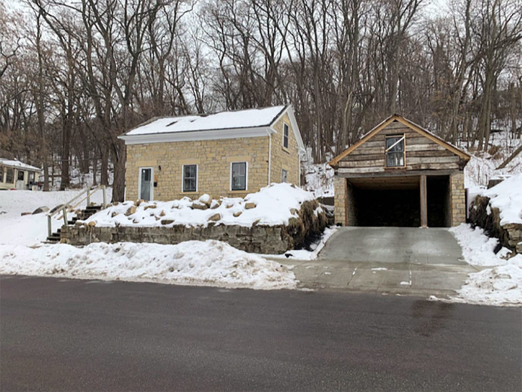 Photo from Zahn and Associates report – December 23, 2019 - To make the home more attractive to today’s rental customers, a garage was added in late 2019 using materials and building techniques similar to the original home.