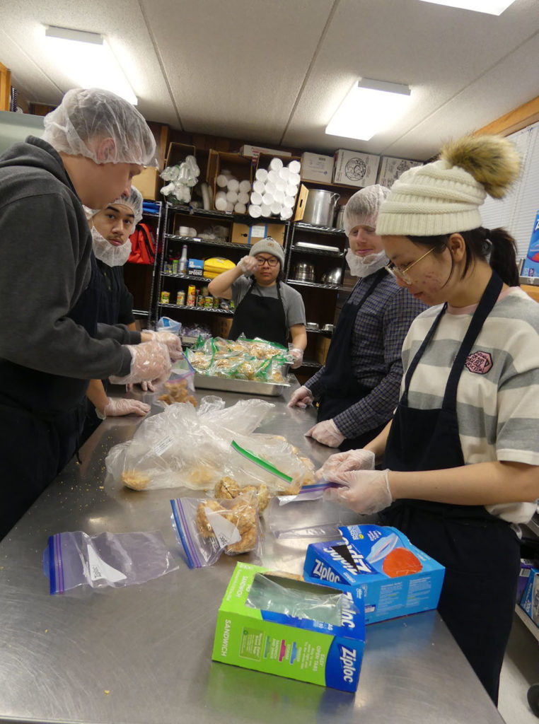 Submitted Photo - Volunteers at work in MSU Mankato's Campus Kitchen