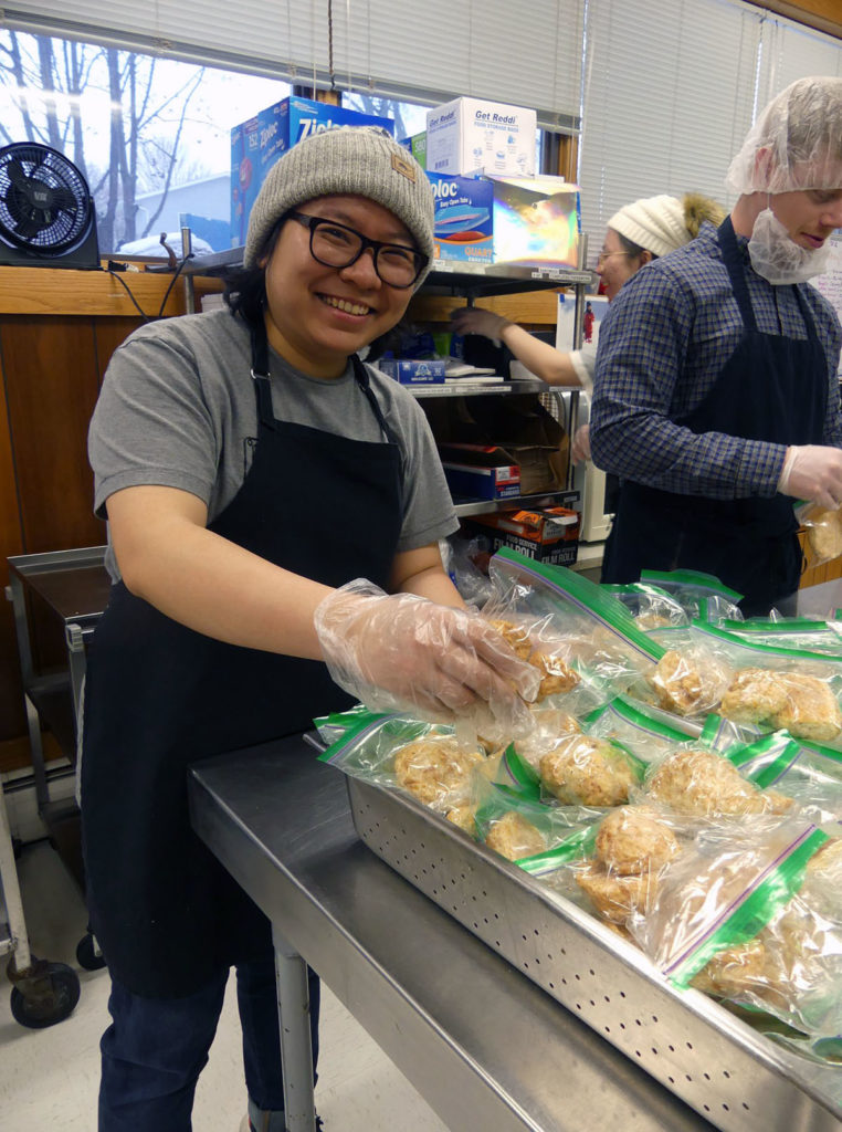 Submitted Photo - Volunteers at work in MSU Mankato's Campus Kitchen