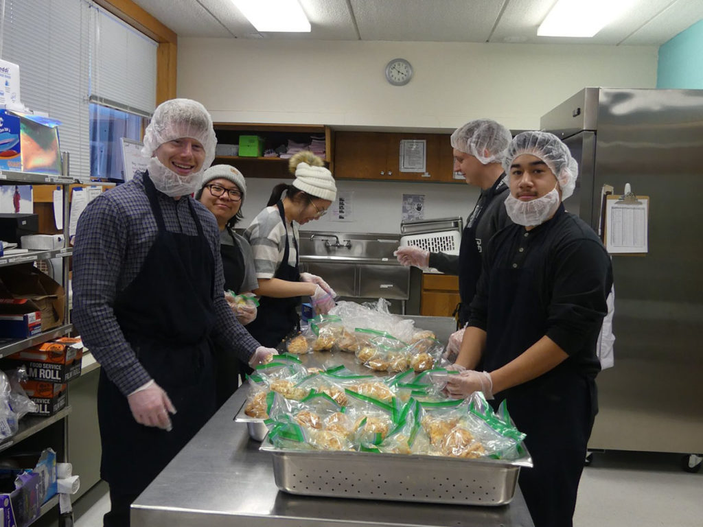Submitted Photo - Volunteers at work in MSU Mankato's Campus Kitchen