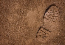 Bootprint on mud