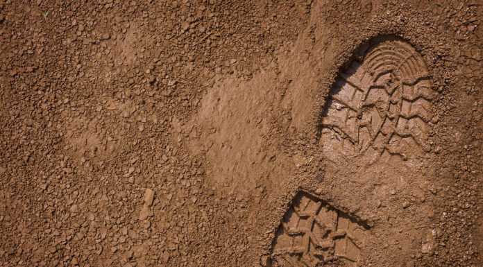 Bootprint on mud