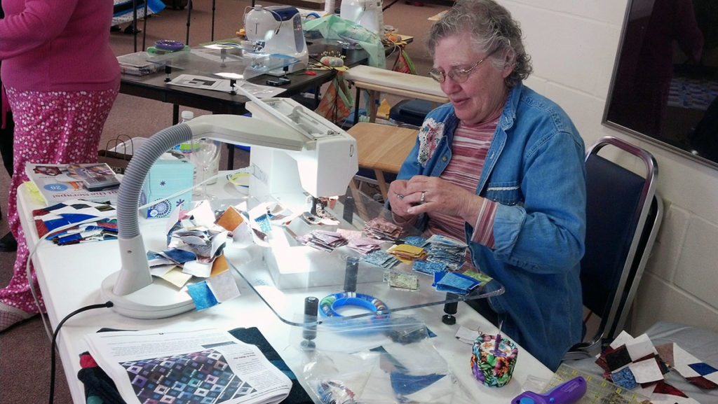 Submitted Image - A member of the Deep Valley Quilter's Guild at work