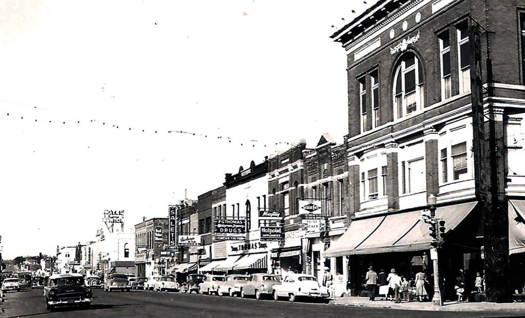 Courtesy Blue Earth County Historical Society — The Salet's stores had prominent locations along the 100 block of North Front Street for decades.