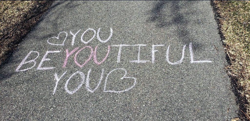 Photo by Robb Murray - Chalk work by Kody Miller and Sky Kempf in Spring Lake Park, North Mankato