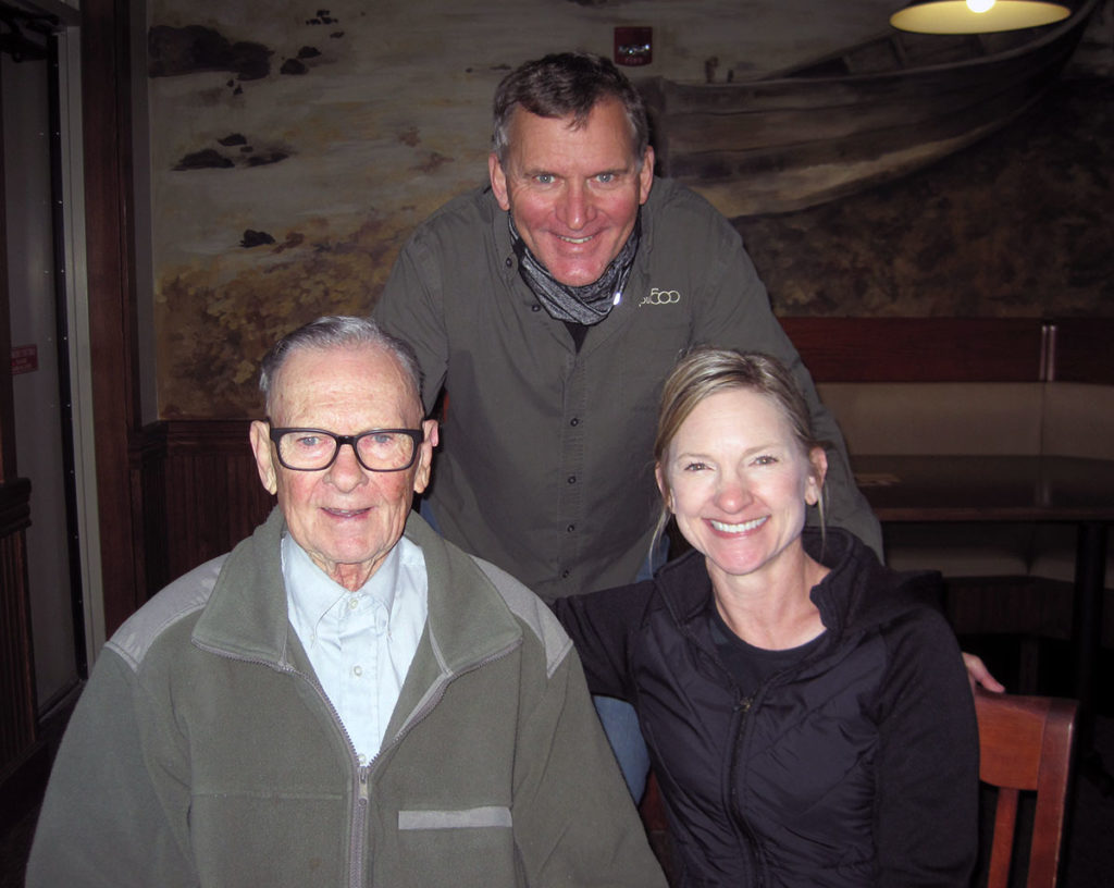 Photo by Carlienne Frisch - Left to Right: Tom Frederick Sr, Tom Frederick Jr., Jill Frederick Keach at Pub 500.