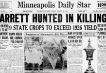 Minneapolis Daily Star - August 12, 1927 describing the hunt for James Barrett