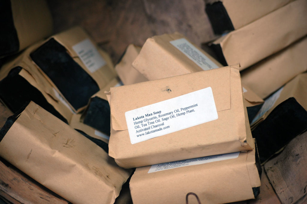 Photo by Don Lipps - One of Lakota Made's many soap offerings