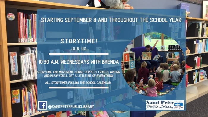 SEvent St. Peter Public Library Storytime with Brenda