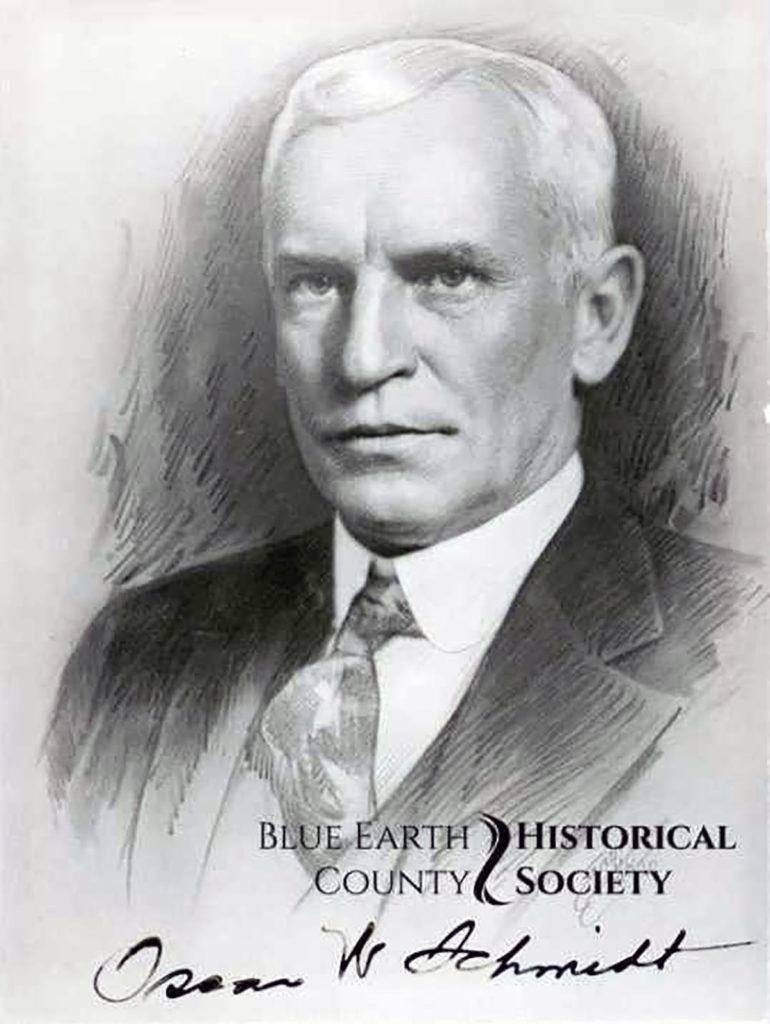 Photo Courtesy Blue Earth County Historical Society - Oscar W. Schmidt 1865- 1935