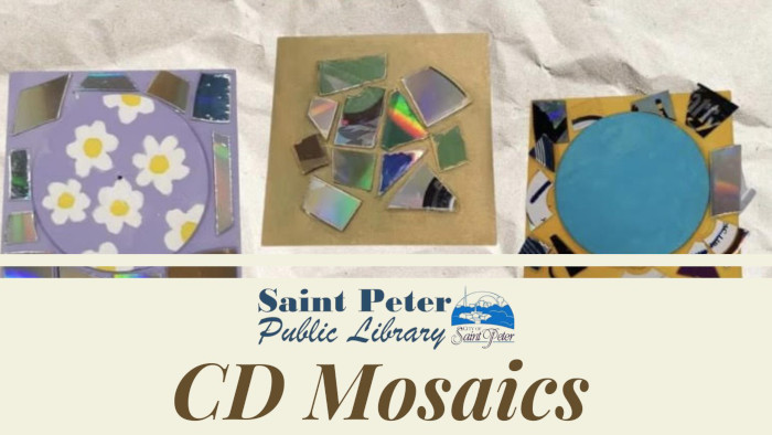 St. Peter Public Library | UPcycled Art CD Mosaics for Teens