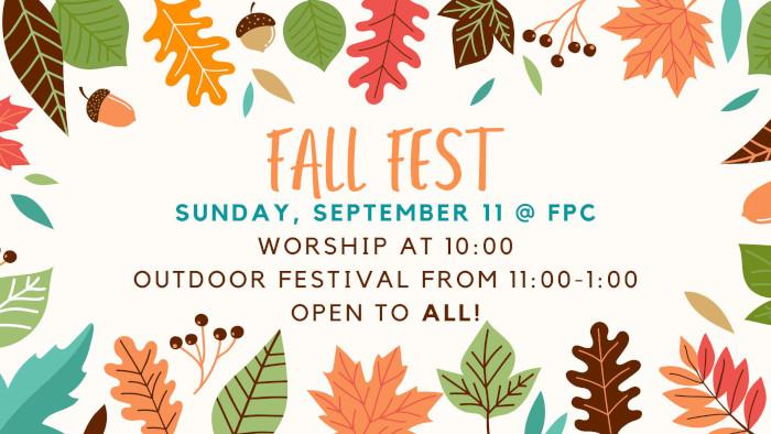 First Presbyterian | Fall Fest