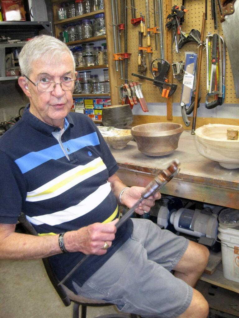 Photo by Carlienne Frisch - Walt Cheever in his shop.